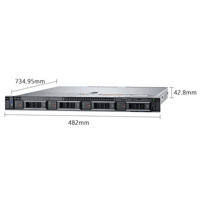 1U Server Rack Infrastructure de stockage dans le nuage Serveur Casse pour Dell R450 4 * 3.5 Position du disque