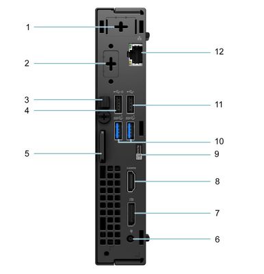 Puissant ordinateur de bureau micro Dell Optiplex MFF Intel B660 Chipset 8G DDR4 RAM 256G SSD