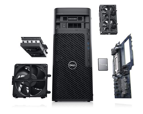 Windows 11 Pro AMD Ryzen 5945WX 8G 512G 2T T400-4G GPU 1350W Dell Station de travail PC de bureau