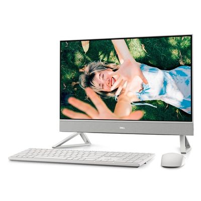 Dell Inspiron IN5415 23.8 &quot; AMD Ryzen R3-5425U 8 Go 256 Go SSD blanc tout en un ordinateur