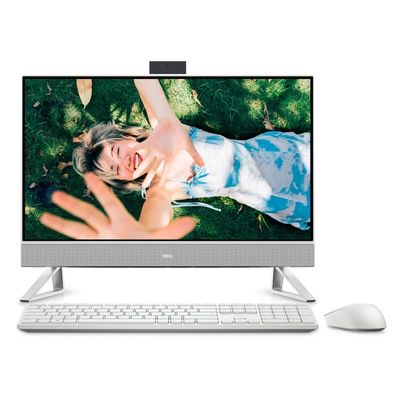 Dell Inspiron IN5415 23.8 &quot; AMD Ryzen R3-5425U 8 Go 256 Go SSD blanc tout en un ordinateur