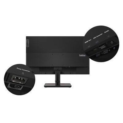 16 9 Proportion d'affichage Lenovo ThinkVision S24E-20 Moniteur FHD de 23,8 pouces pour bureau d'entreprise