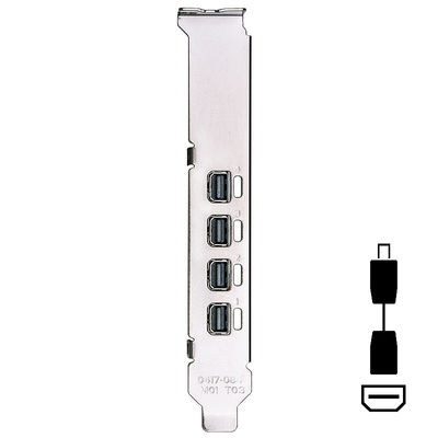 Type d'interface de sortie DP Carte vidéo NVIDIA T1000 8G GDDR6 pour graphiques PC professionnels